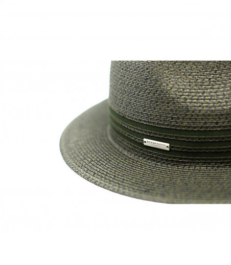 green straw hat